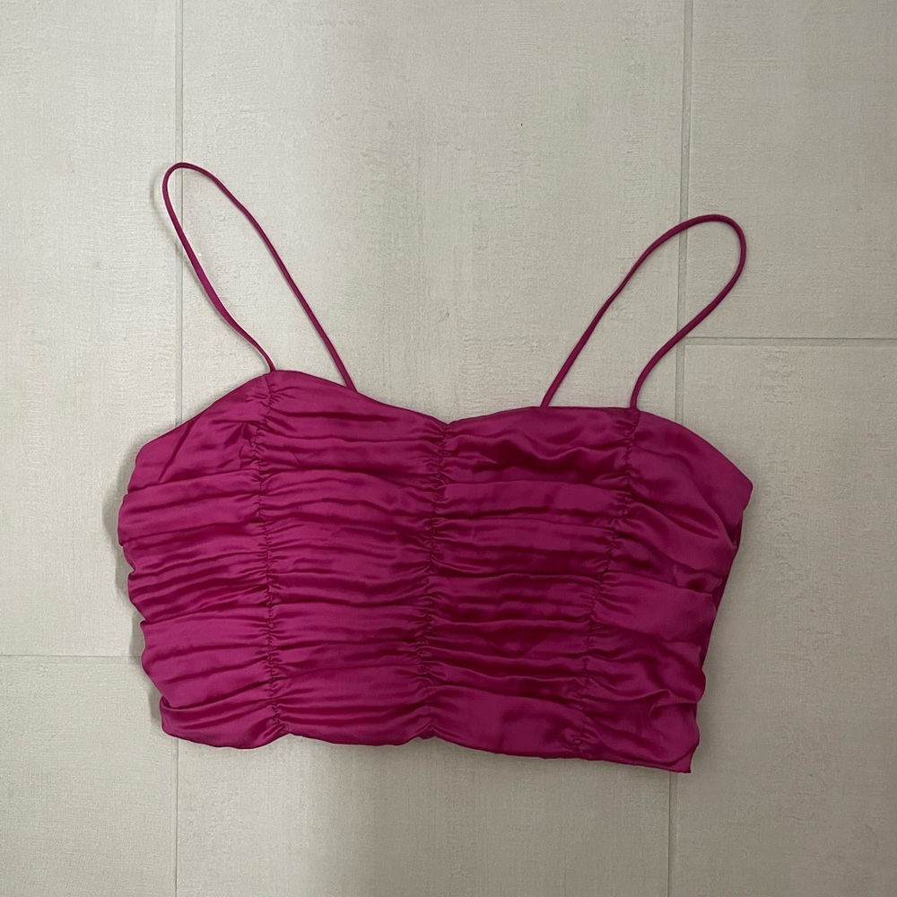 Zara silk feel crop tank